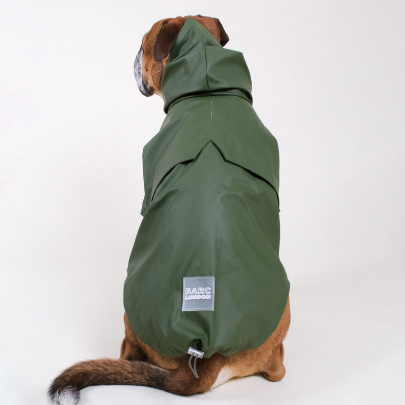 Barc London Green Dog Raincoat