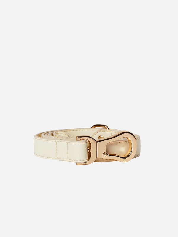 Barc London City Vegan Leather Dog Lead | Light Ivory S