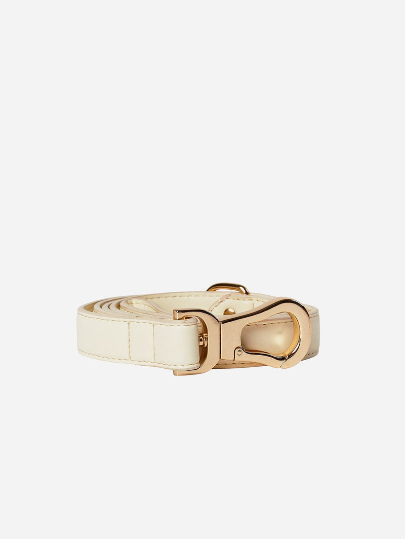 Barc London City Vegan Leather Dog Lead | Light Ivory S