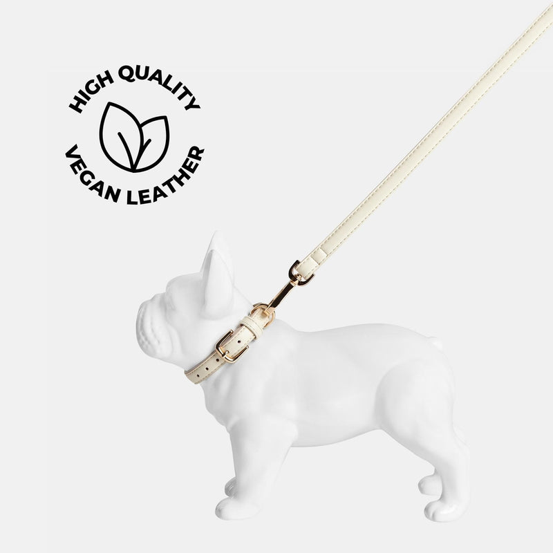 Barc London Light Ivory Dog Collar & Lead Set