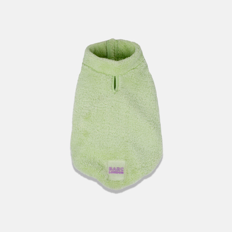 Barc London Lime Sherpa Fleece Dog Vest