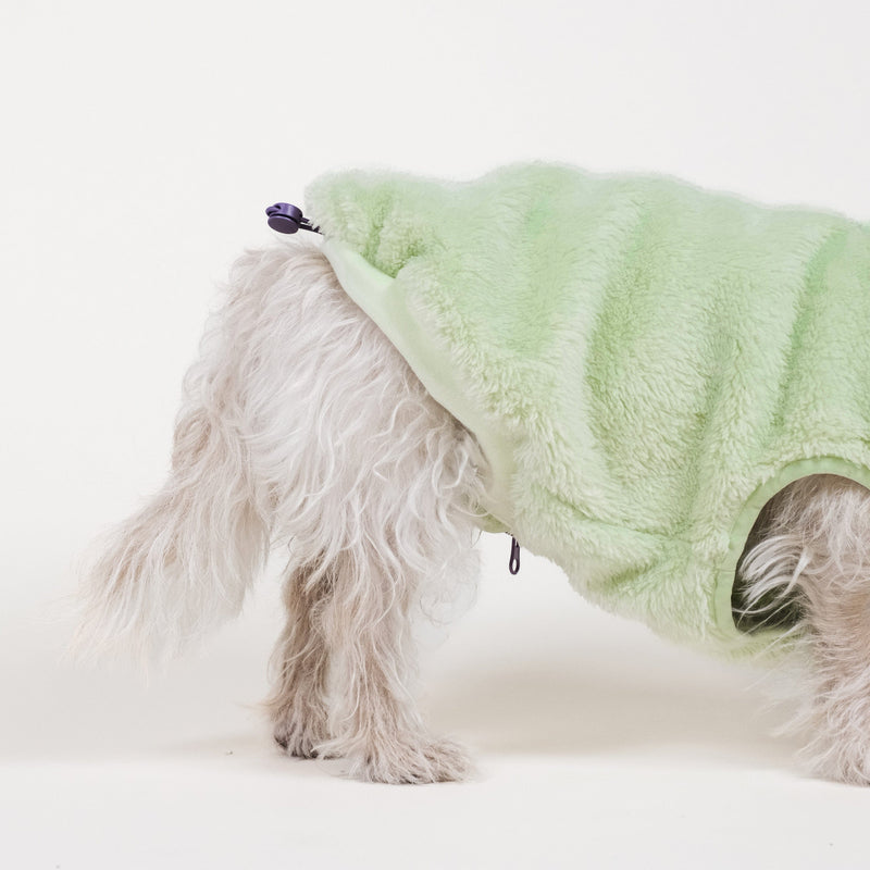 Barc London Lime Sherpa Fleece Dog Vest