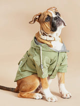 Immaculate Vegan - Barc London Original Water-repellant Dog Raincoat | Khaki Green XS