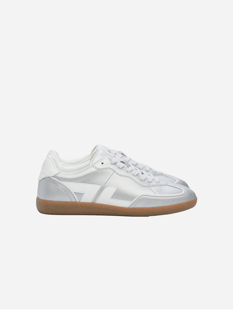 Zeta Shoes Delta Women's Recycled Vegan Suede Sneakers | Silver