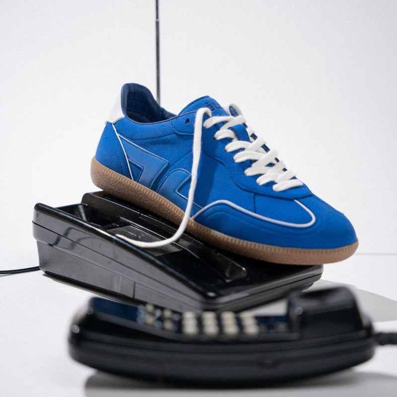 Zeta Shoes Delta Unisex Recycled Vegan Suede Sneakers | Cobalt