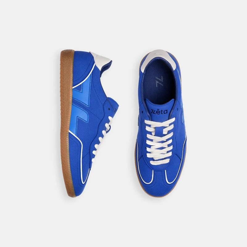 Zeta Shoes Delta Unisex Recycled Vegan Suede Sneakers | Cobalt