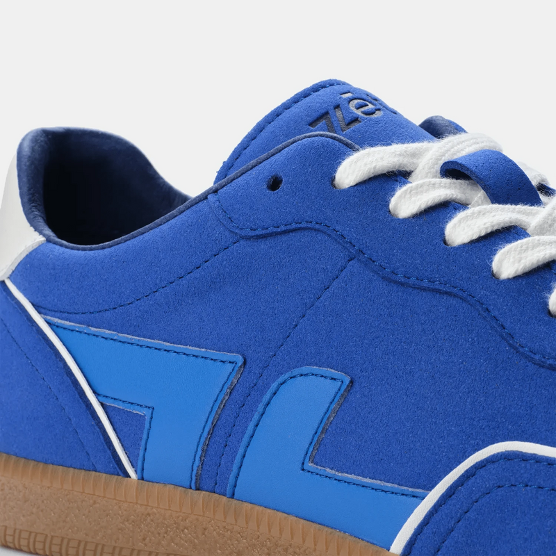 Zeta Shoes Delta Unisex Recycled Vegan Suede Sneakers | Cobalt