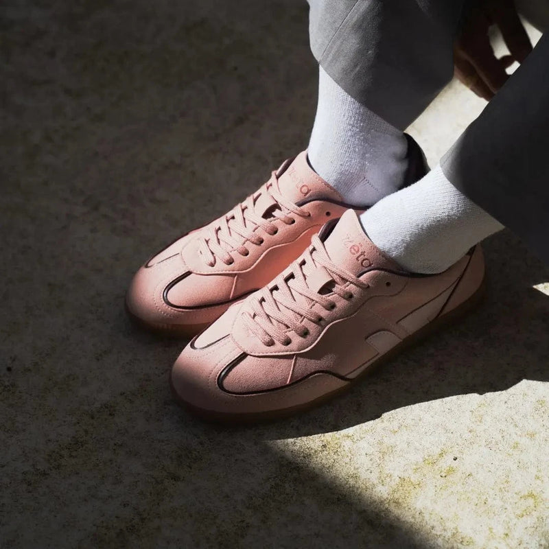 Zeta Shoes Delta Women's Recycled Vegan Suede Sneakers | Rose