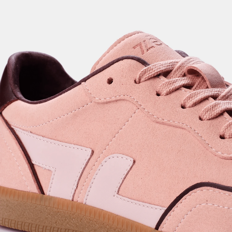 Zeta Shoes Delta Women's Recycled Vegan Suede Sneakers | Rose
