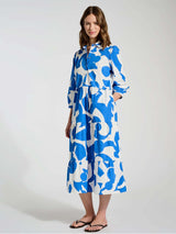 Immaculate Vegan - Baukjen Lorena Organic Dress 6 (UK Size 6) / Blue Abstract