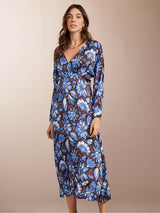 Immaculate Vegan - Baukjen Arabella Recycled Dress 6 (UK Size 6) / Blue Floral Saraca