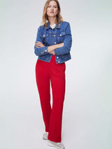 Immaculate Vegan - Baukjen Marian Trousers with LENZING™ ECOVERO™ 6 (UK Size 6) / Crimson Red