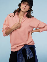 Baukjen Brooklyn Organic Zip Sweatshirt 6 (UK Size 6) / Pink Clay