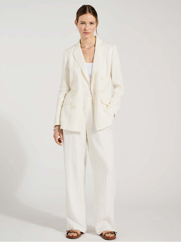 Baukjen Frances Linen Trouser 6 (UK Size 6) / Pure White