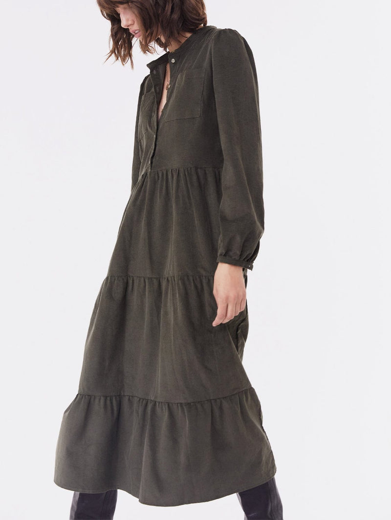 Baukjen Sue Organic Dress 8 (UK Size 8) / Khaki