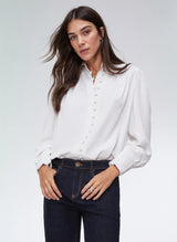 Immaculate Vegan - Baukjen Annika TENCEL™ Blouse | Pure White