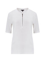 Immaculate Vegan - Baukjen Baukjen Essentials Ribbed Organic Cotton Zip Top | Pure White