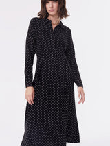 Baukjen Becky LENZING™ ECOVERO™ Dress | Black Polka Dot Print