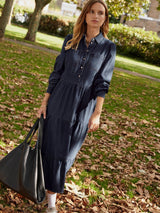 Immaculate Vegan - Baukjen Mel Organic Dress Dark Denim / 6 (UK Size 6)