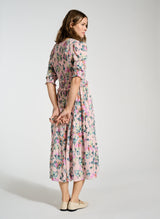 Immaculate Vegan - Baukjen Florence Smocked Cuff Midi Dress