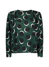 Immaculate Vegan - Baukjen Dottie Livaeco Viscose Printed Blouse | Green Shadow Spot Green Shadow Spot / UK6 / EU34 / US2