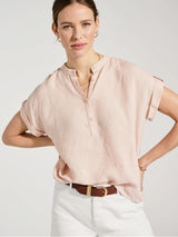 Immaculate Vegan - Baukjen Alexia Linen Shirt | Powder Pink Powder Pink / UK6 / EU34 / US2