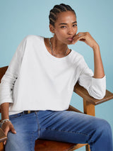 Immaculate Vegan - Baukjen Montrose Organic Cotton Relaxed Top | Pure White Pure White / UK6 / EU34 / US2