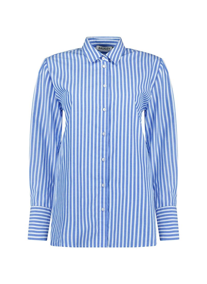 Baukjen Rishma Organic Cotton Shirt | Blue & White