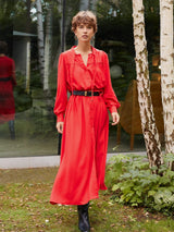 Immaculate Vegan - Baukjen Ania LENZING™ ECOVERO™ Dress | Crimson Red UK10 / EU38 / US6 / Crimson Red