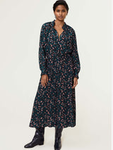 Immaculate Vegan - Baukjen Luna LENZING™ ECOVERO™ Midi Dress | Cedar Ink Print UK6 / EU34 / US2 / Cedar Ink Print