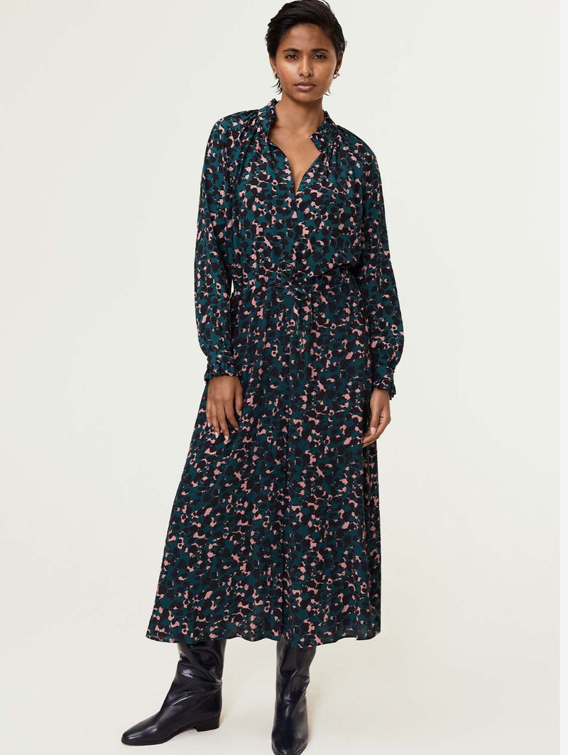 Baukjen Luna LENZING™ ECOVERO™ Midi Dress | Cedar Ink Print UK6 / EU34 / US2 / Cedar Ink Print