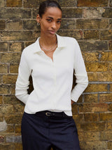 Immaculate Vegan - Baukjen Susan Organic Cotton Button Down Top | White UK6 / EU34 / US2 / Cream