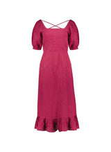 Immaculate Vegan - Baukjen Nancy Linen Dress | Raspberry UK6 / EU34 / US2 / Raspberry