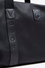 Immaculate Vegan - Becket London The Fraser Vegan Leather Holdall Bag | Black