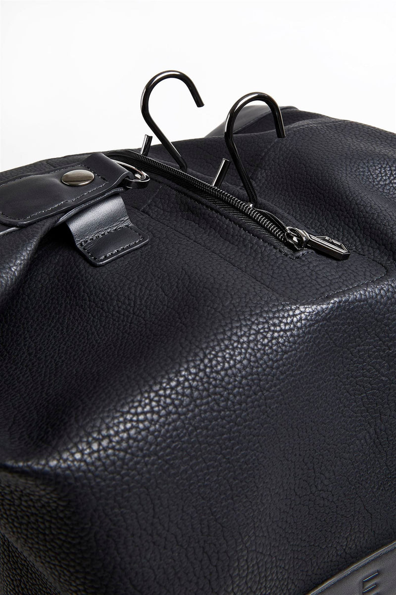 Becket London The Fraser Vegan Leather Holdall Bag | Black