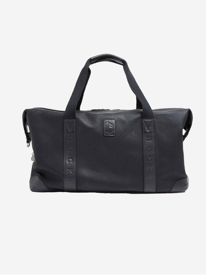 Black leather holdall online