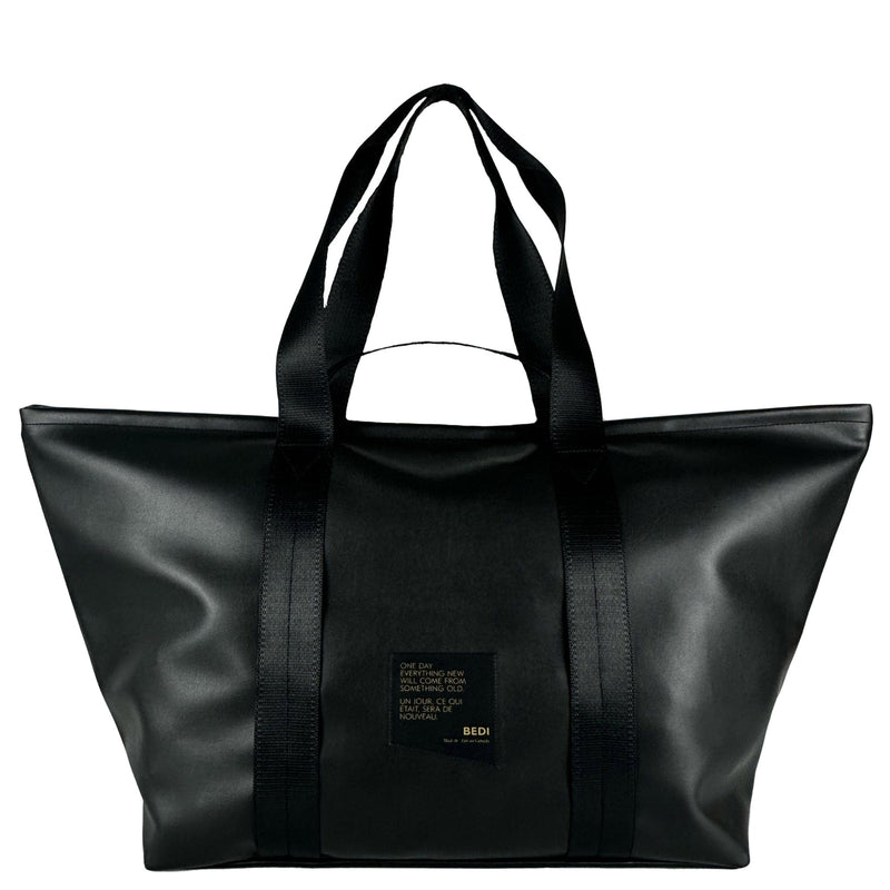 BEDI SHOALTS Weekender Desserto Vegan Leather Black