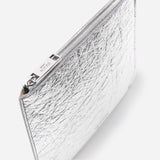 Immaculate Vegan - BEEN London Daley Silver Make-Up Pouch (Vegan) Silver