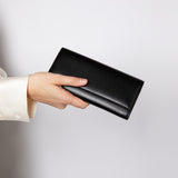 Immaculate Vegan - betterleather collective Black Continental Wallet | The Cosette Apple Skin