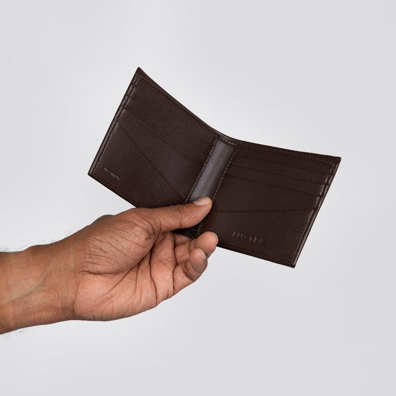 betterleather collective Brown Billfold Wallet | The Taylor Apple Skin / Brown