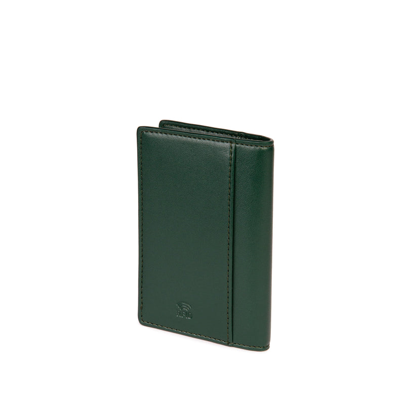 betterleather collective RFID Ivy Compact Wallet | The Hedy Apple Skin / Ivy Green