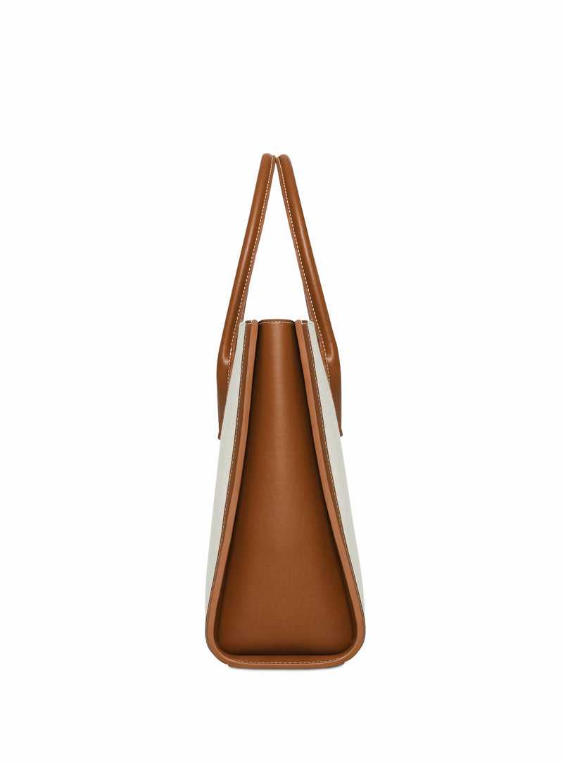 Biayna Aurora Canvas Tote Brown