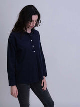 Immaculate Vegan - BIBICO Calla Navy Cord Shirt 8UK / Navy Corduroy