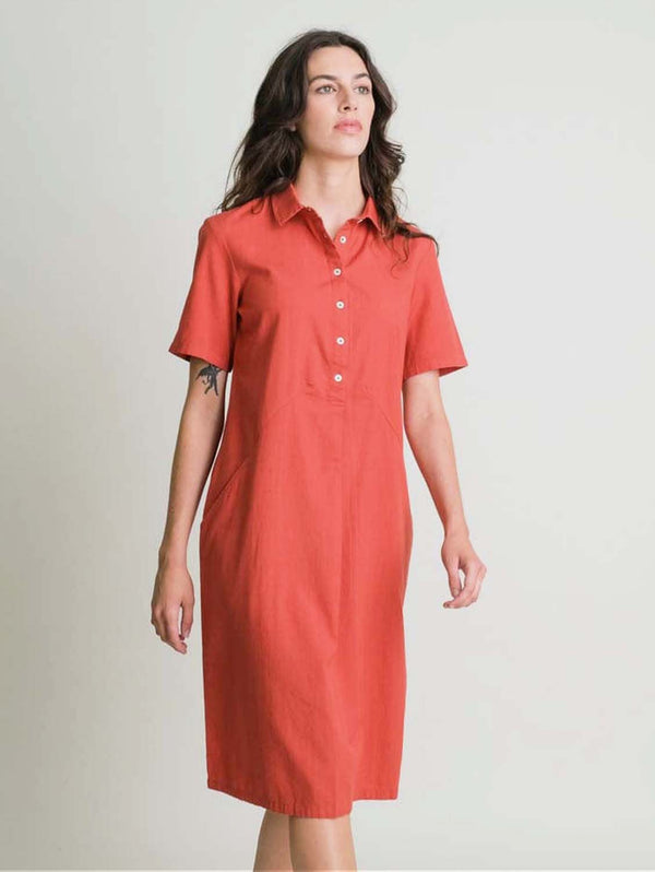 BIBICO Alexa Shirt Dress 8UK / Red