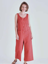 Immaculate Vegan - BIBICO Amber Relaxed Jumpsuit 8UK / red
