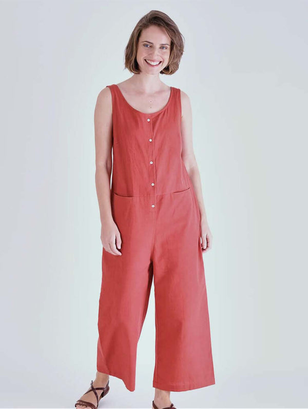 BIBICO Amber Relaxed Jumpsuit 8UK / red