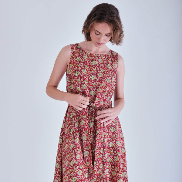 BIBICO Adelia Paisley Print Cotton Dress