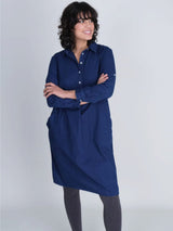 Immaculate Vegan - BIBICO Alexa Cotton Shirt Dress | Denim Denim / 12UK (M)