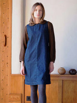 Immaculate Vegan - BIBICO Eva Pinafore Cotton Dress | Blue