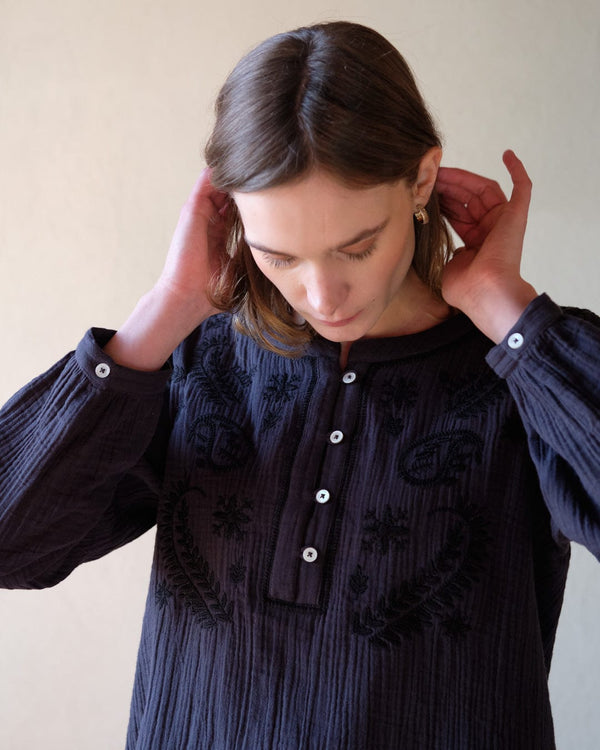 BIBICO Fara Embroidered Blouse